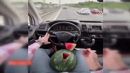 Karpuzlu trafik magandası yakalandı