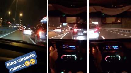 İstanbul trafiğinde 'makas' terörü kamerada