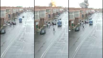 Ermenistan'ın füzelerle sivilleri hedef aldığı saldırı kamerada