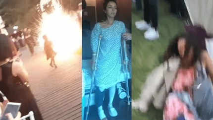 Düğünde atılan havai fişek, genç kadının hayatını kararttı