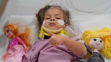 Ayda bebek hastaneden taburcu oldu