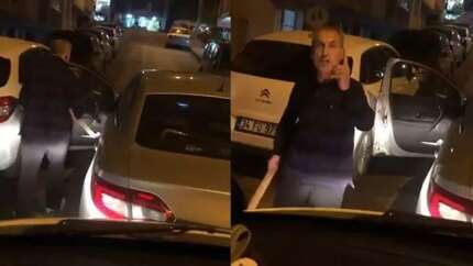 Hastane personelinin olduğu araca sopalı saldırı