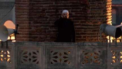Ayasofya-i Kebir Camii'nde tarihi anlar! İftar için ilk ezan okundu