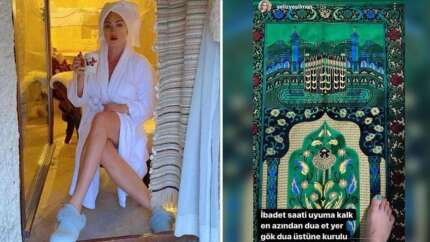 Yeliz Yeşilmen'den tepki çeken bir namaz paylaşımı daha: Ojeli parmaklarıyla secdede...