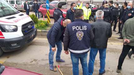 Kırıkkale'de polis merkezi önünde bıçaklı kavga