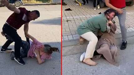 Boşanan çift ve yakınları arasında mal kavgası!