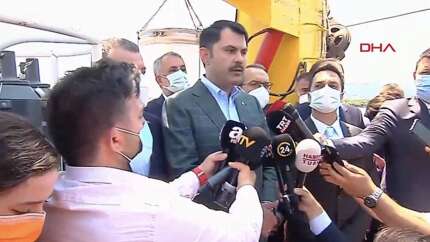 Bakan Kurum: Deniz salyasına karşı afet yönetimi planı çerçevesinde mücadele edeceğiz