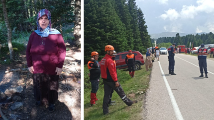 Uludağ'da 2 gün önce kaybolan yaşlı kadın sağ olarak bulundu