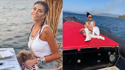 Sosyetik ikoncan Süreyya Yalçın'dan tepki çeken paylaşım! Bodrum'da dumanlar yükselirken...