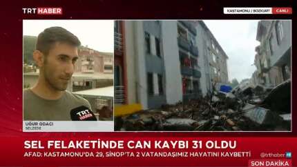 Sürüklenen otomobilde sel anını kaydetmişti! Yaşadıklarını anlattı