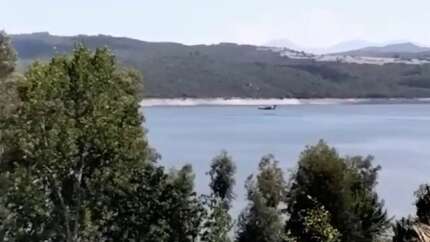 Düşen yangın uçağının barajdan su aldığı son görüntüleri ortaya çıktı