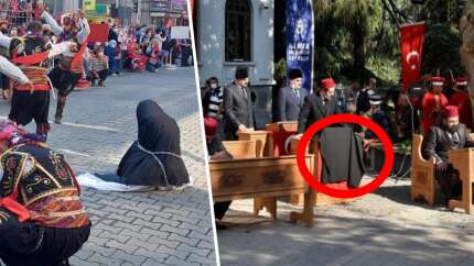 Türk kadınını zincire vuran sözde Atatürkçülere ders niteliğinde kurtuluş gösterisi! ‘Pûşide-i Siyah’ detayı...