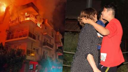 Aydın'da öfkeli koca binayı ateşe verdi! Bina sakinleri canlarını zor kurtardı