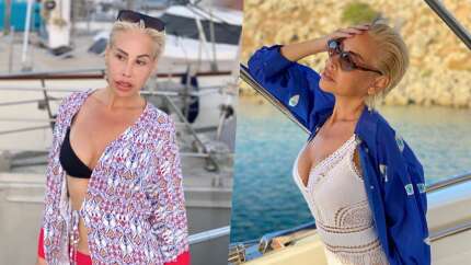 Photoshop'u abarttan şarkıcı Linet'in bikinili pozu sosyal medyayı salladı