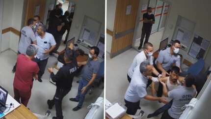 Hastanede inanılmaz anlar: Kafasını duvara vura vura bakın ne dedi!