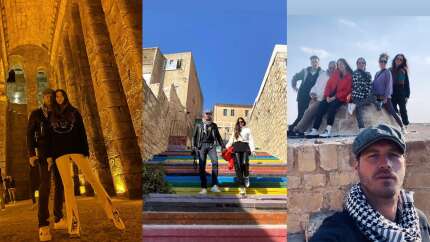 Çekimler için Mardin'e giden Kıvanç Tatlıtuğ'u eşi Başak Dizer yalnız bırakmadı