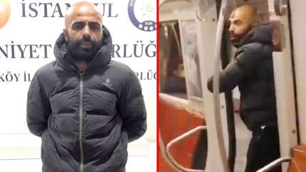 Metroda kadın yolcuyu bıçakla tehdit eden saldırgan tutuklandı