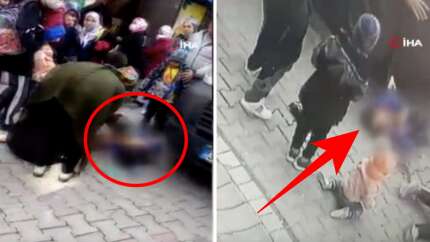 Esenyurt'ta servis şoförü, annesiyle birlikte yolda yürüyen küçücük çocuğu ezdi! O anlar kamerada...