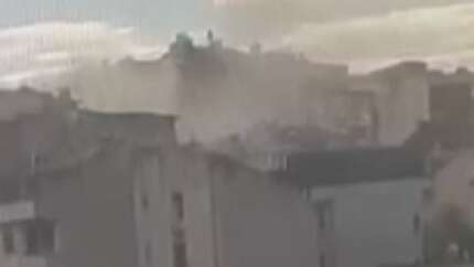 Üsküdar'da 5 katlı binada yaşanan patlama saniye saniye kamerada!