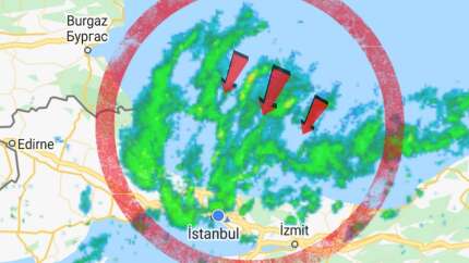Kar kütleleri Karadeniz üzerinden yola çıktı: İşte İstanbul'u esir alacak Aybar kar fırtınasının haritası!