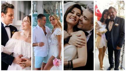 2022'de nikah masasına oturdular! İşte bu yıl evlenen sanat camiasının ünlü isimleri