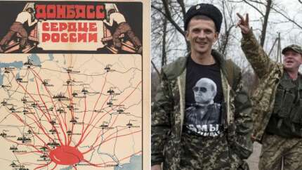 Sovyetler'in 1921'de hazırlattığı Donbass posteri: Rusya'nın kalbi!