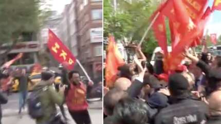 Beşiktaş'ta toplanarak Taksim'e yürümek isteyen eylemcilere müdahale edildi!