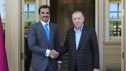 Cumhurbaşkanı Erdoğan, Katar Emiri Al Sani ile görüştü