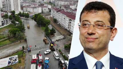 İstanbul'u sel vurdu! İmamoğlu yine ortada yok... 'Muğla'da tatilde' iddiası!