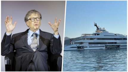 Bill Gates'in lüks yatları Emel Sayın Koyu'na demirlendi