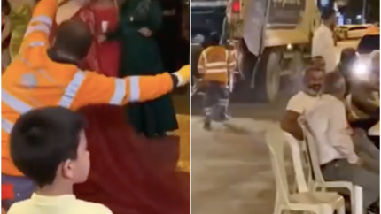 Temizlik işçisi pistin tozunu attırdı: O anlar ilgi odağı oldu