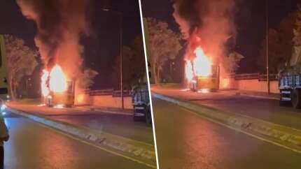 Tuzla'da korku dolu anlar: İETT otobüsü alevlere teslim oldu!