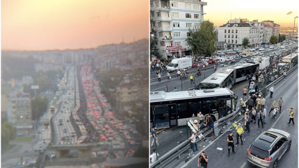 Metrobüs kazası sonrasında trafik kilitlendi, vatandaşlar isyan etti!