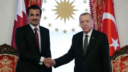 Gündemde İran'daki ateşkes var: Cumhurbaşkanı Erdoğan Katar Emiri Al Sani ile görüştü