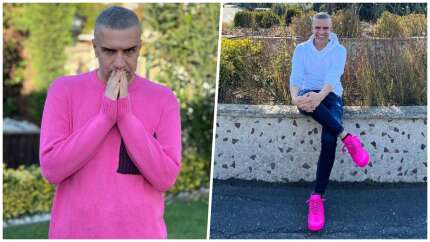 Berdan Mardini'nin pembe ayakkabıları sosyal medyayı salladı