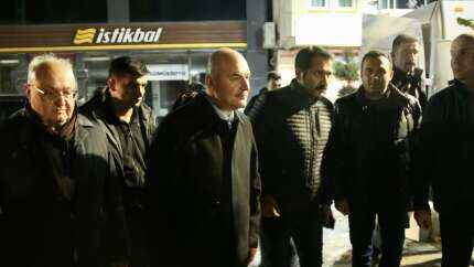 Bakan Soylu deprem bölgesinde: Milletimizin emrine amadeyiz