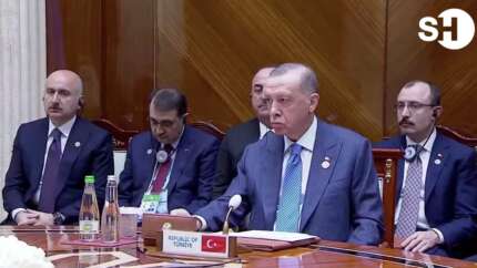 Türkmen gazı için 3'lü zirve! Erdoğan: Vizelerin kaldırılması ticaret hacmimizi artıracaktır!