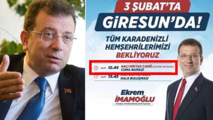 Kastamonu, Bursa şimdi de Giresun! İmamoğlu’nun ‘namaz’ afişlerinde yeni perde