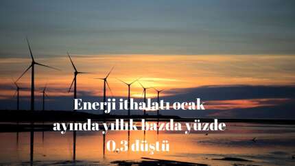 Enerji ithalatı ocak ayında yıllık bazda yüzde 0,3 düştü
