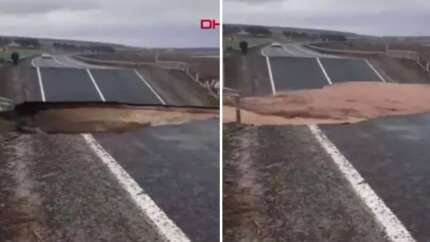 Şanlıurfa'da sel suları köprüyü yıktı! O anlar saniye saniye kamerada...