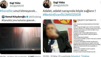 CHP'li Gökhan Günaydın'ın sekreteri Ezgi Yıldız'ın teröristleri övdüğü tweetler ortaya çıktı!