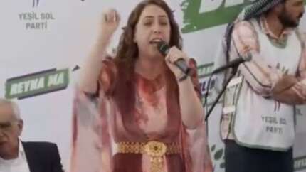 DBP'li Saliha Aydeniz'den küstah sözler: İmralı'nın kapısını parça parça edeceğiz...