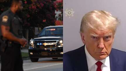 Trump'ın 20 dakikalık cezaevi macerası! Tarihe geçerek geride bu fotoğrafı bıraktı