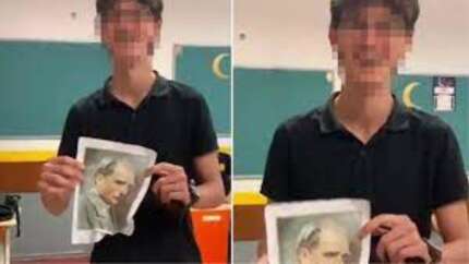 Valilik duyurdu: Atatürk'ün fotoğrafına uygunsuz hareketler yapan lise öğrencisi gözaltına alındı!