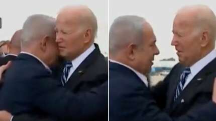 ABD Başkanı Biden İsrail'de: Uçaktan iner inmez Netanyahu ile sarıldılar!