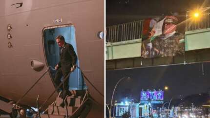 Üst düzey isimler karşılama törenine katılmadı! Blinken'in Ankara'da geçtiği yollara "Bebek Katili Blinken" pankartları asıldı...