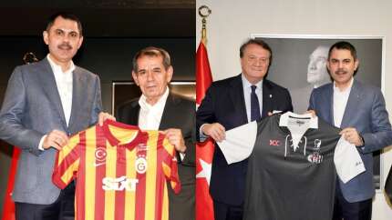 İBB Başkan adayı Murat Kurum'dan Beşiktaş ve Galatasaray'a ziyaret