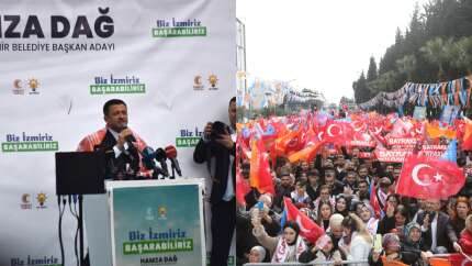 AK Parti İzmir adayı Hamza Dağ'a havalimanında coşkulu karşılama: "Biz İzmir’iz başarabiliriz"