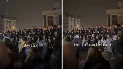 Hatay'da felaketin yıl dönümünde tüyler ürperten anlar: Hep bir ağızdan Ayrılık şarkısını söylediler