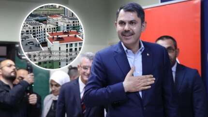 Murat Kurum, kentsel dönüşüm ile yenilenen Tozkoparan'ın son halini paylaştı!